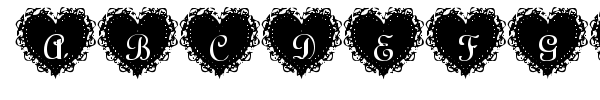 Summer's LaceHearts font preview